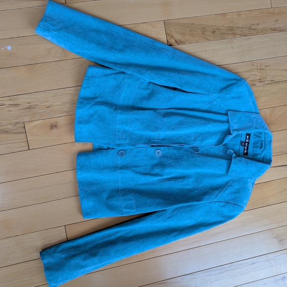 Blue Button-Up Jacket - Picture 1 of 3